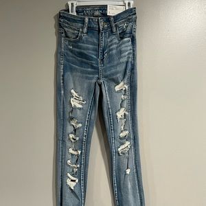 American Eagle Ripped Skinny Jeans